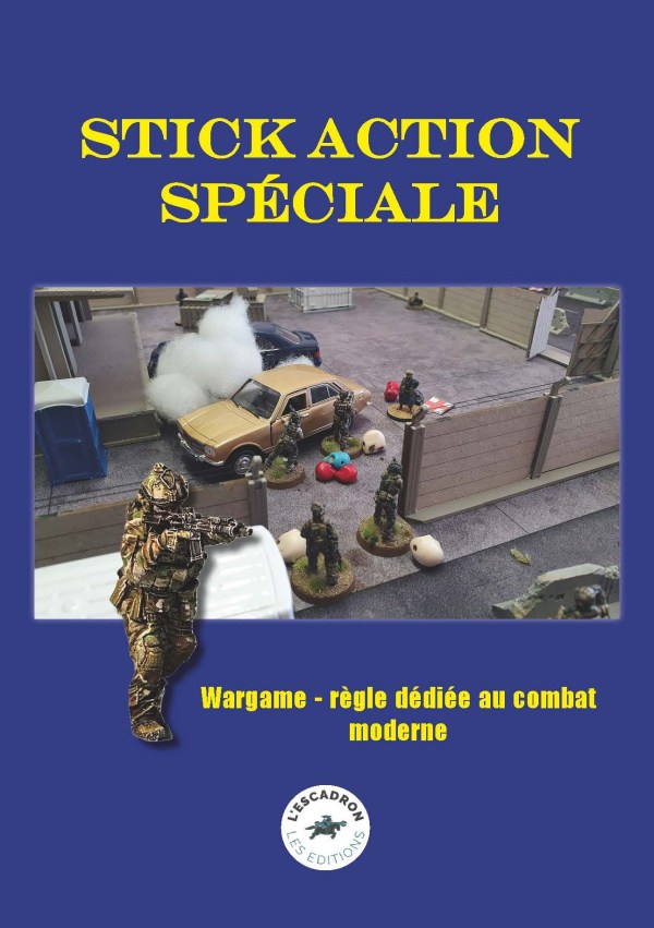 Couverture du jeu wargame Stick Action Spéciale avec des figurines